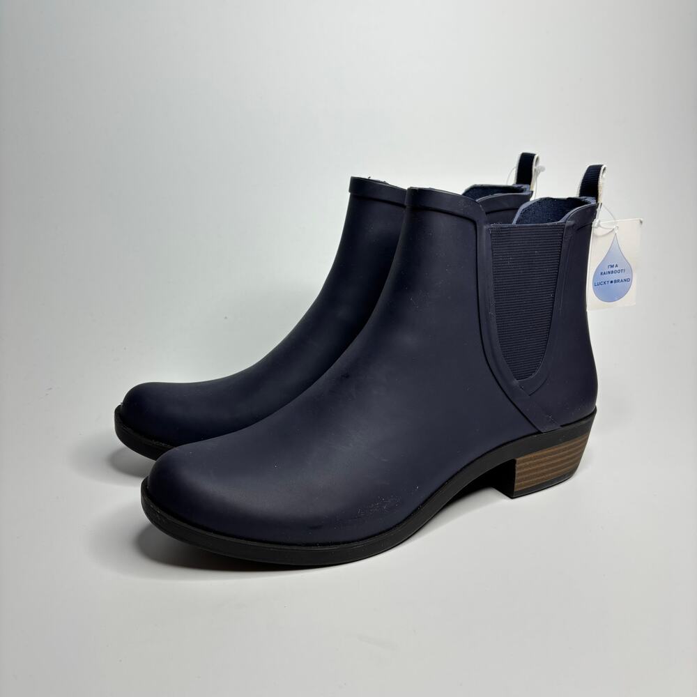 Lucky Brand Basel Rain Boots In Navy
